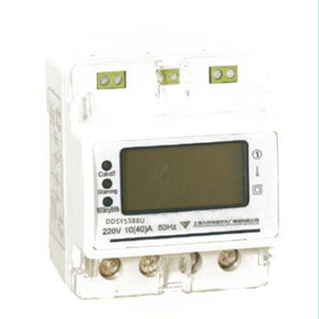 DDSY5588U單相電子式預付費導軌式電能表